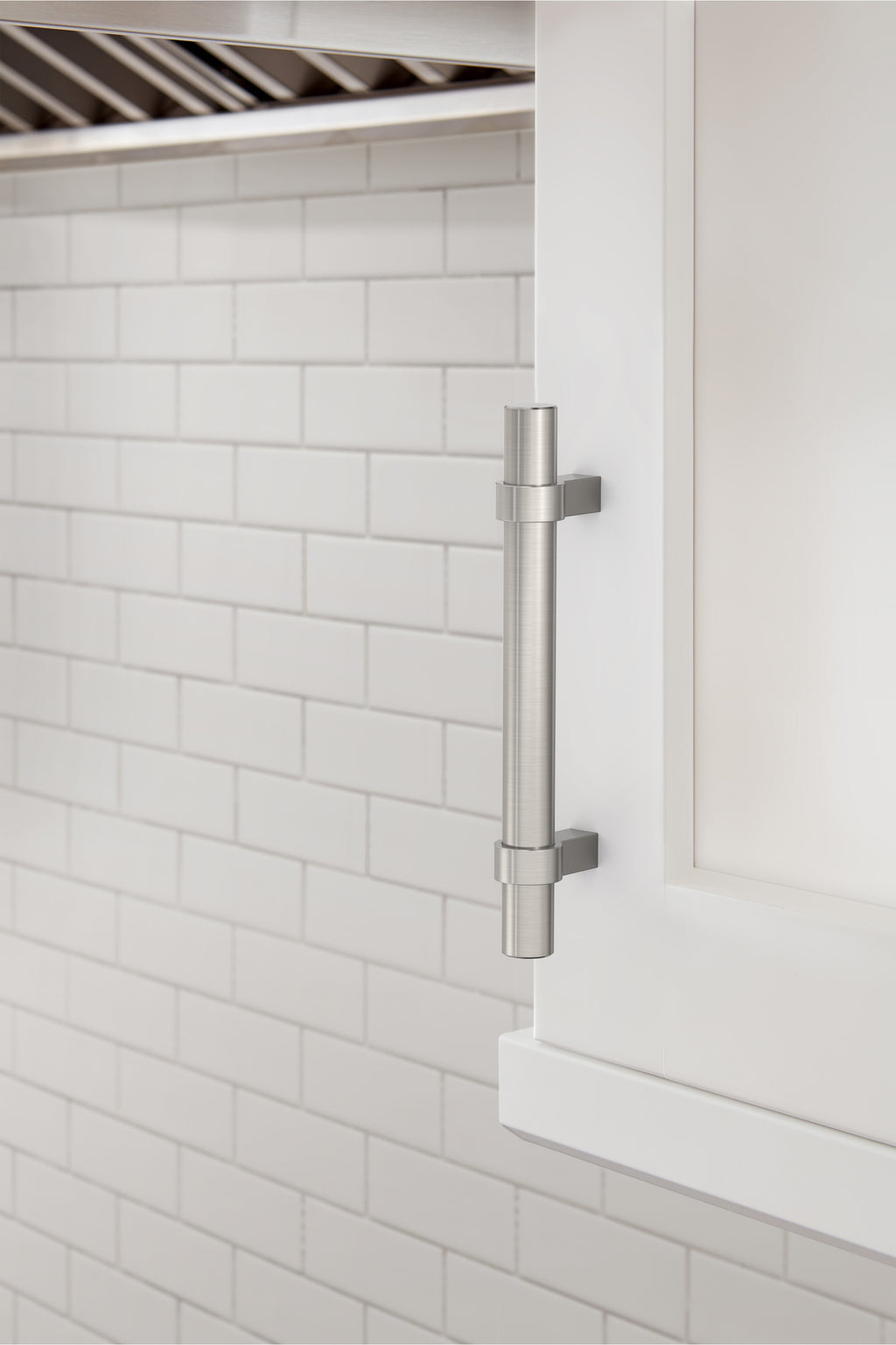 Amerock Central Pull  Satin Nickel 3-3/4" Center to Center