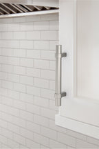 Amerock Central Pull  Satin Nickel 3-3/4" Center to Center