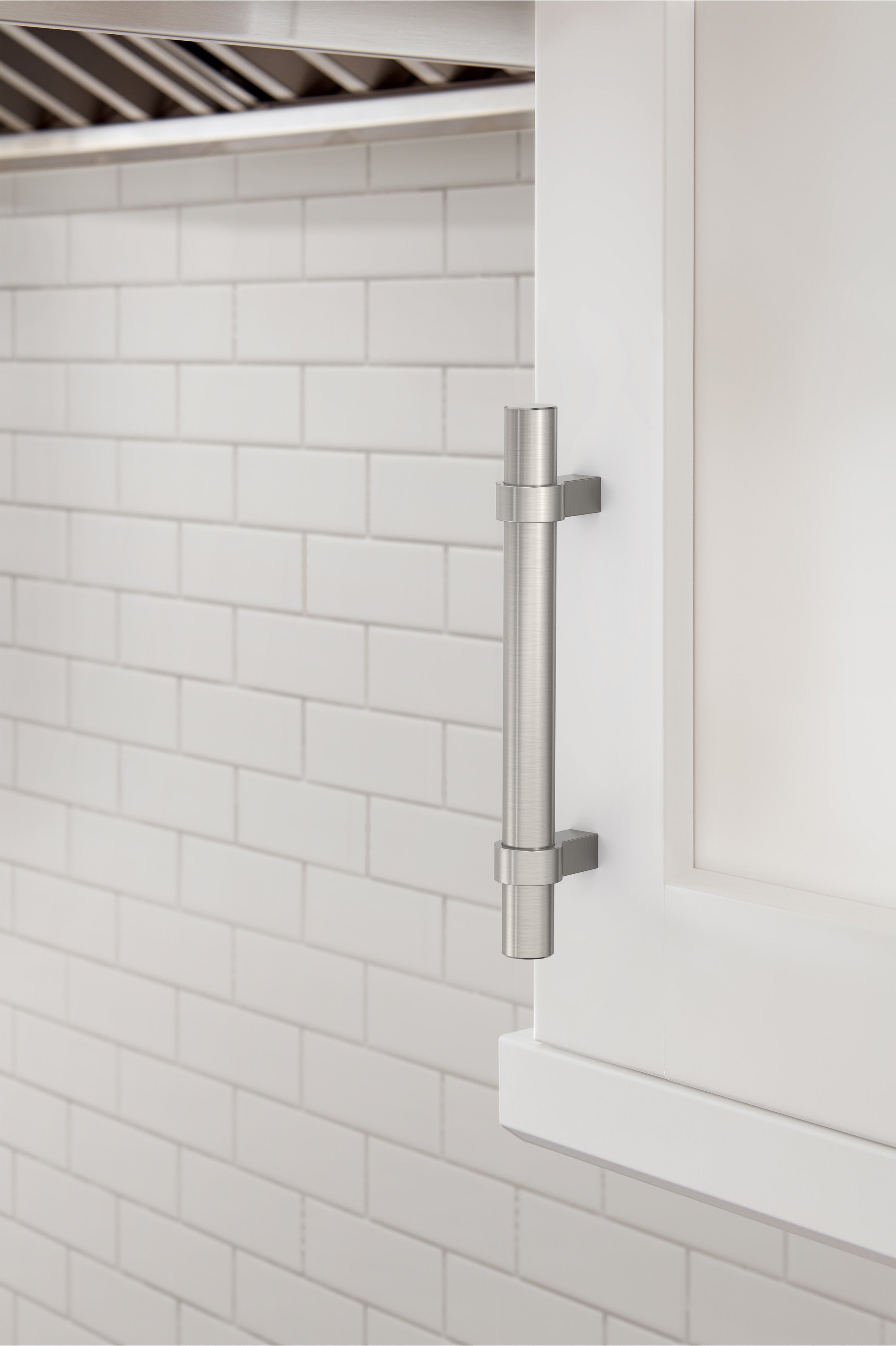 Amerock Central Pull  Satin Nickel 3-3/4" Center to Center