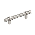 Amerock Central Pull  Satin Nickel 3-3/4" Center to Center