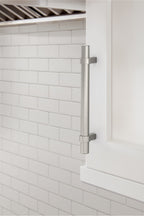 Amerock Central Pull  Satin Nickel 5-1/16" Center to Center