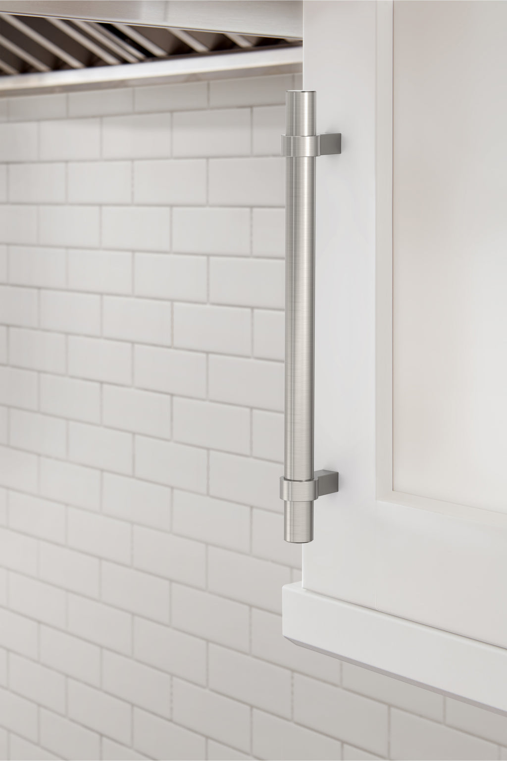 Amerock Central Pull  Satin Nickel 6-5/16" Center to Center