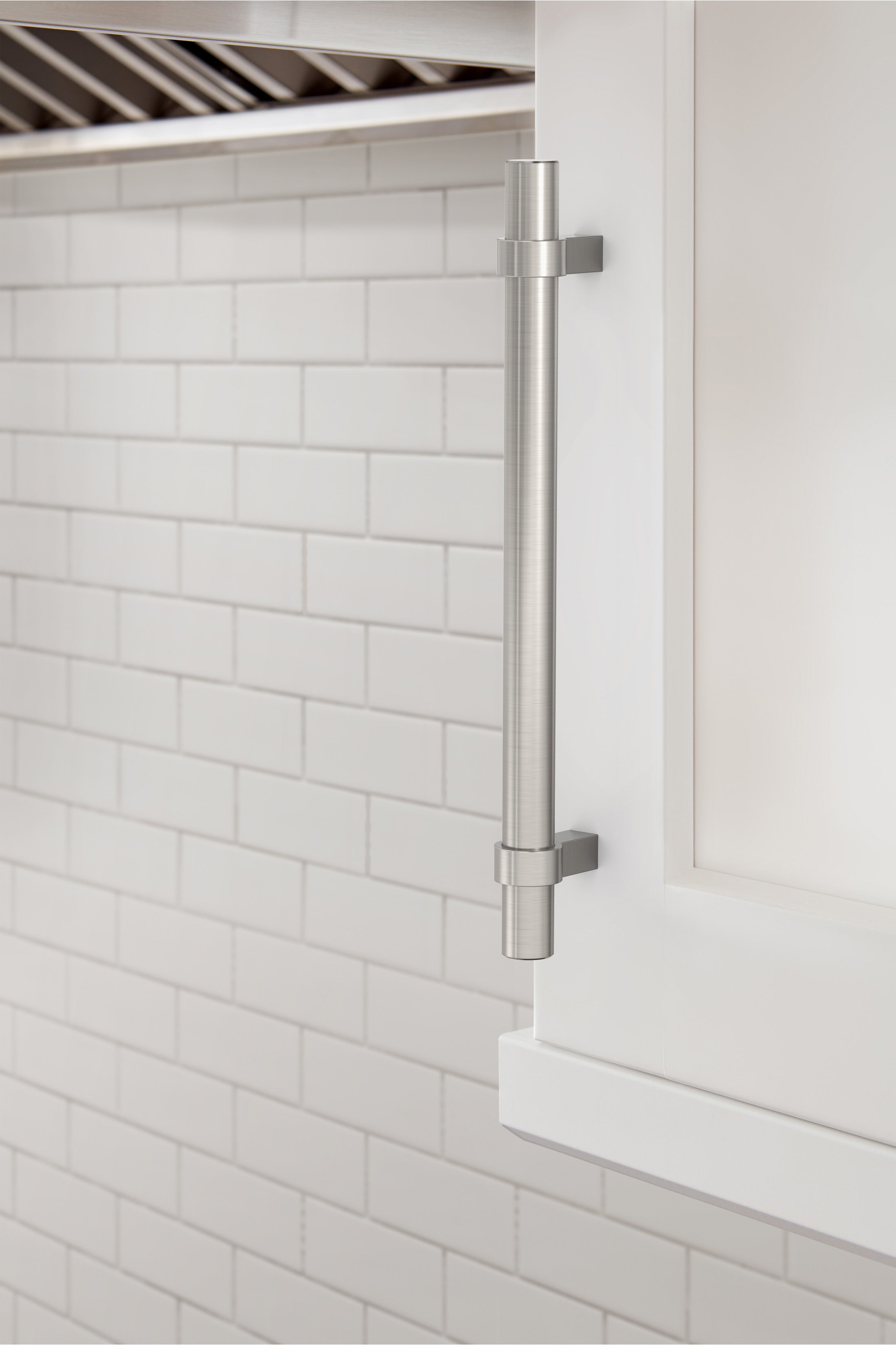 Amerock Central Pull  Satin Nickel 6-5/16" Center to Center