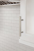Amerock Bar Square Pull  Satin Nickel 3-3/4" Center to Center