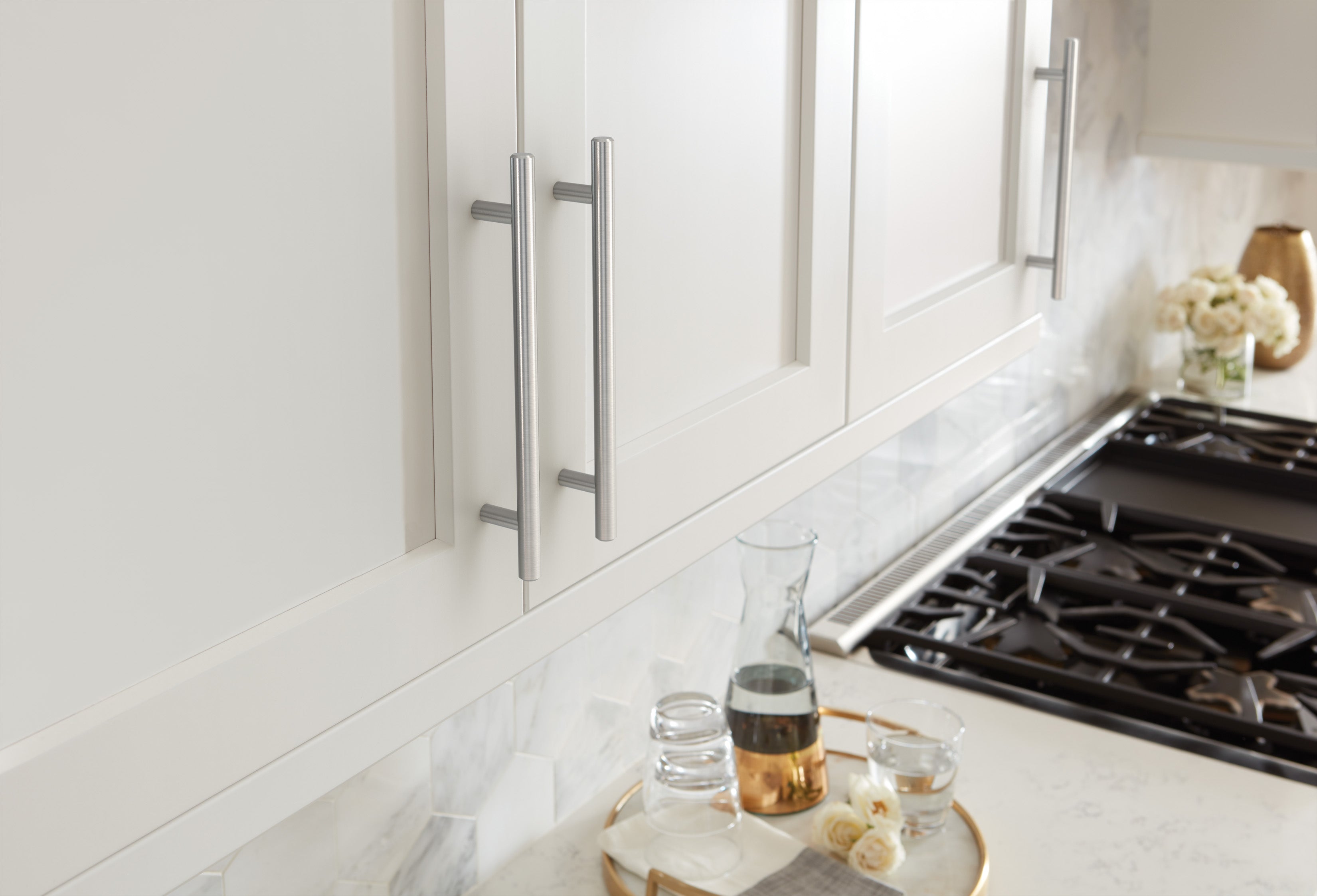 Amerock Bar Pull 6-5/16" Center-to-Center Stainless Steel