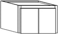 Straight Wall Garage Door 33 W X 18 H X 12 D - Rustic Denali Stain by Legend