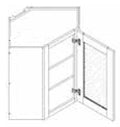 Wall Diagonal Corner w\ Glass Door 24 W X 42 H X 24 D - Doric by TA Cabinetry