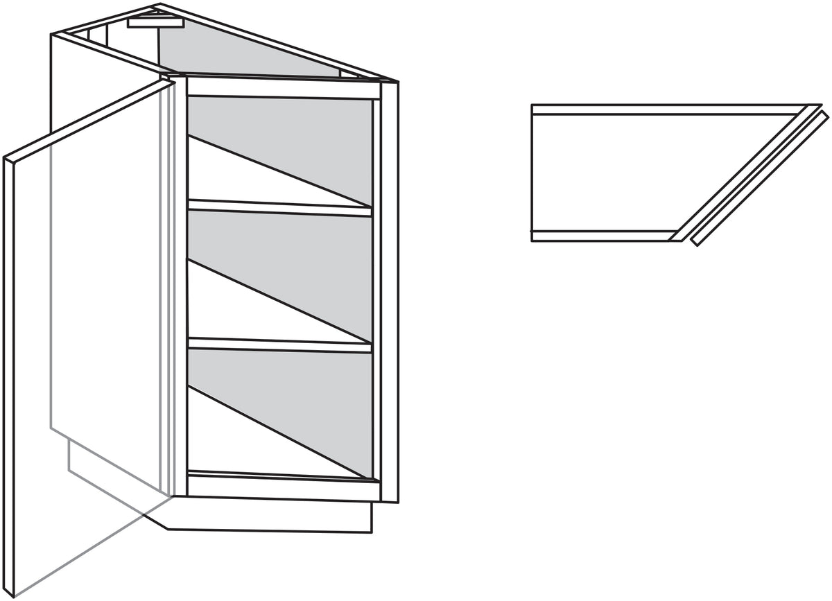 Base Transitional 12 W X 34-1/2 H X 24 D - Dover by JSI