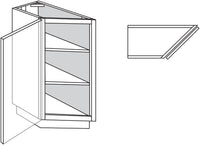 Tray Base Cabinet 12 W X 34-1\2 H X 24 D - Rushmore Stain by Legend