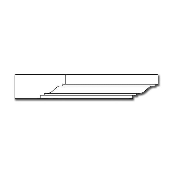 Split Heavy Fluted Bun Foot, 4 7/8"w x 5 3/8"h x 2 7/16"d, 1 Pair Cherry
