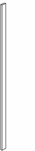 Tall Filler 1-1\2 W X 96 H - Dover Oak by JSI