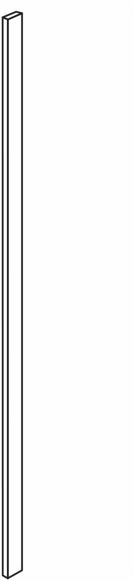 Tall Filler 1-1\2 W X 96 H - Dover Oak by JSI