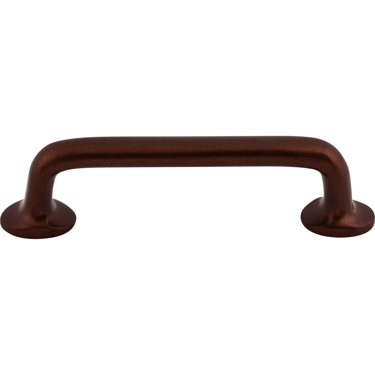 Top Knobs Aspen RounD-Handle Mahogany Bronze 4 in. Center-to-Center