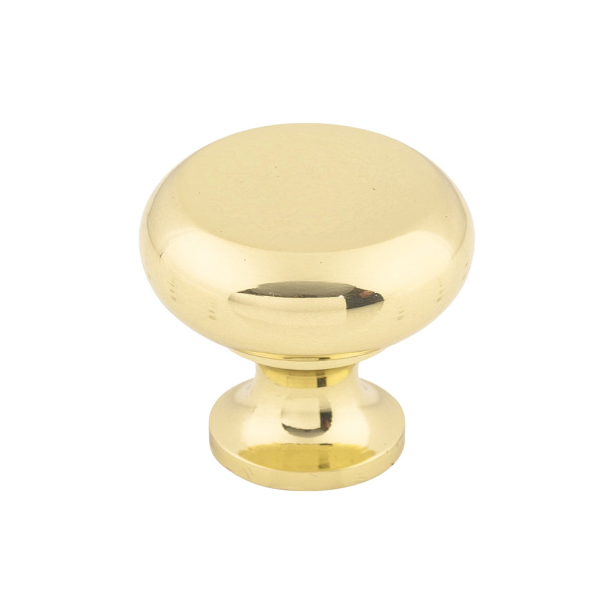 Top Knobs Somerset Knob Polished Brass 1-1/4 in. Diameter Flat Faced Style