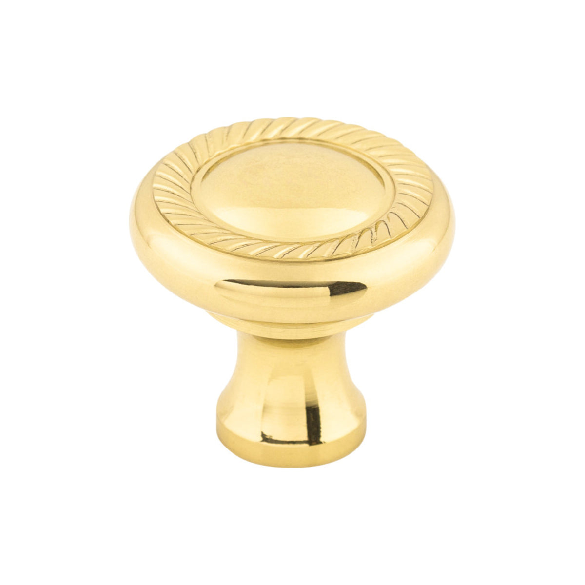 Top Knobs Somerset Knob Polished Brass 1-3/16 in. Diameter Swirl Cut Style