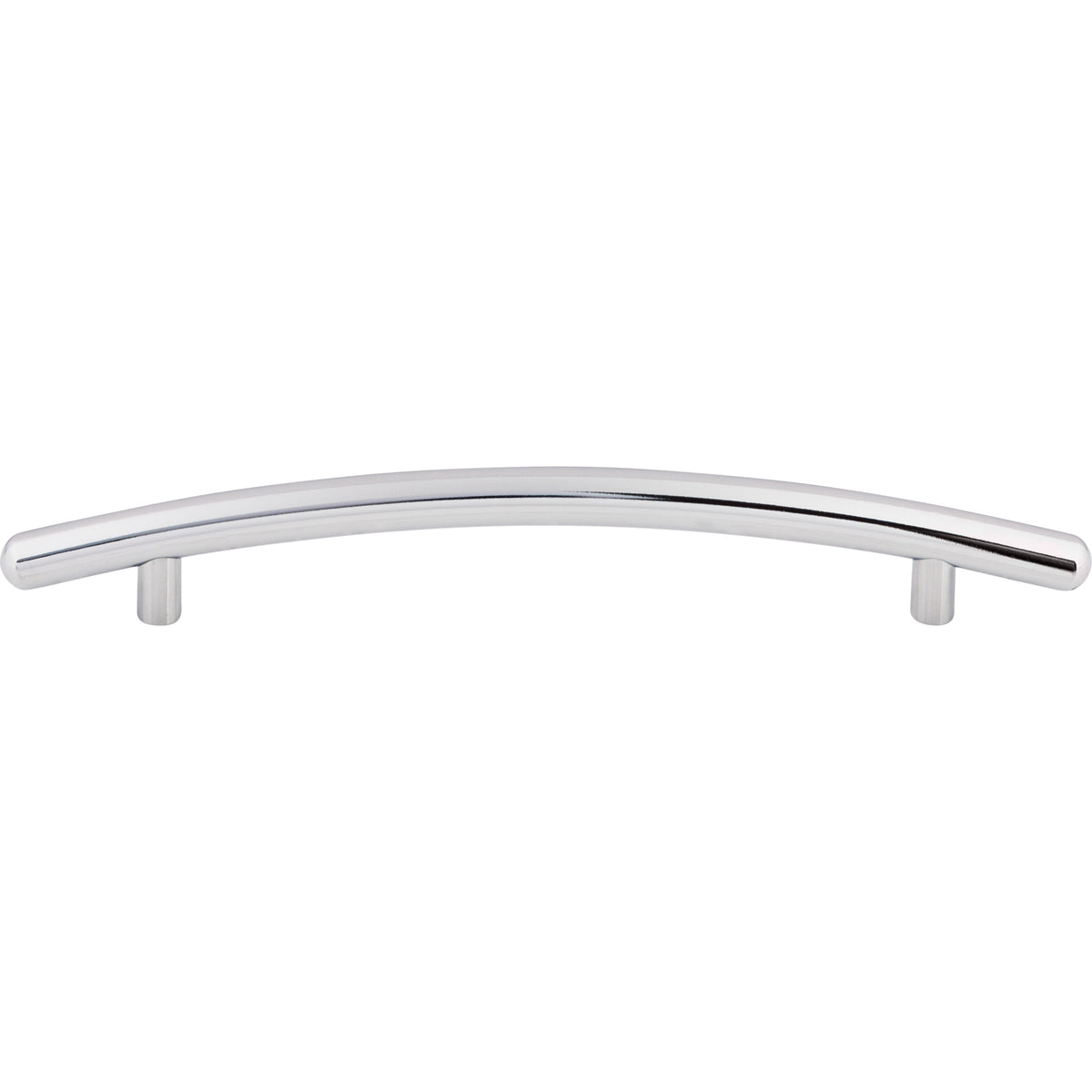 Top Knobs Nouveau Curved Bar Pull Polished Chrome 6-5/16 in. Center-to-Center, Satin Nickel