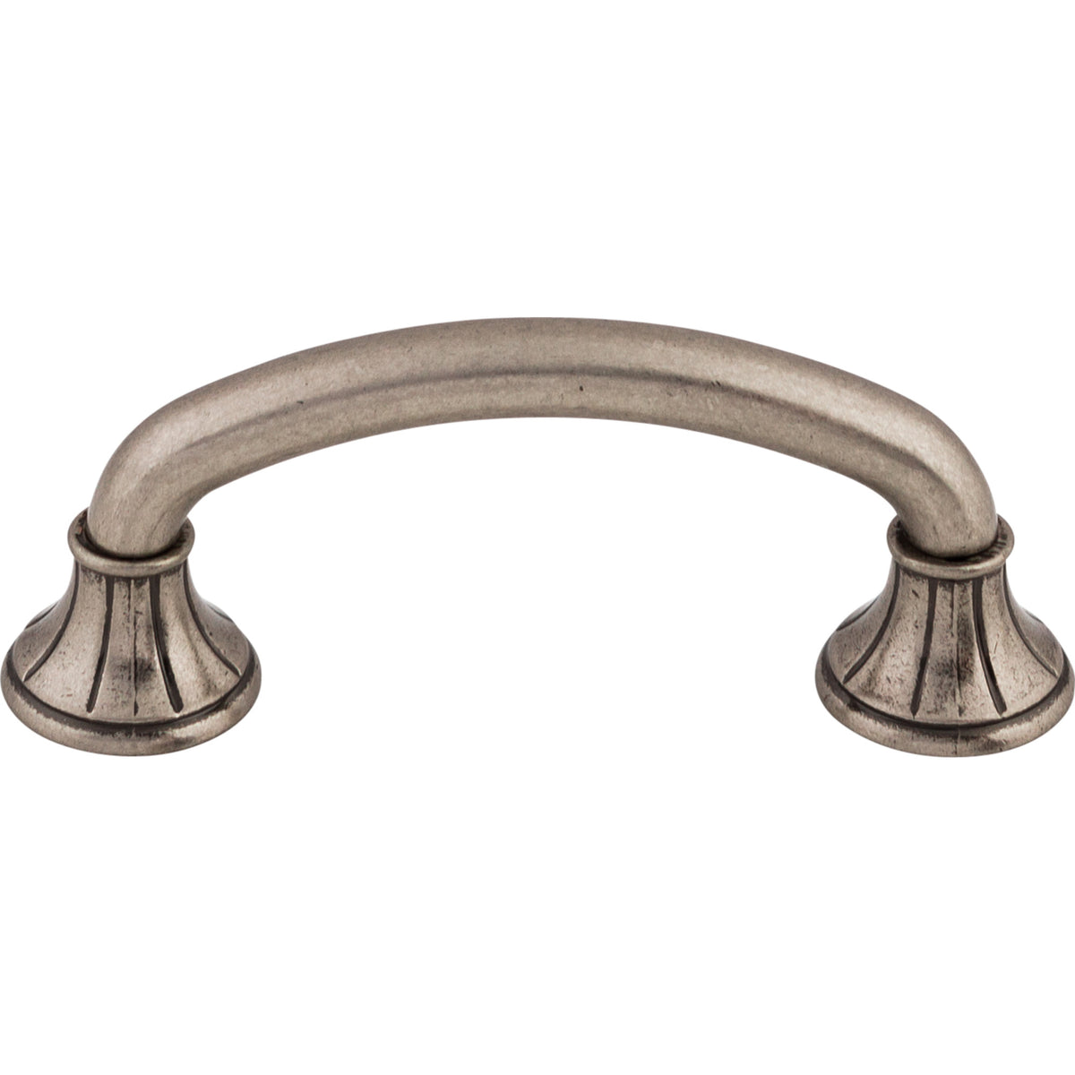 Top Knobs Edwardian Lund Pull Antique Pewter 3 in. Center-to-Center