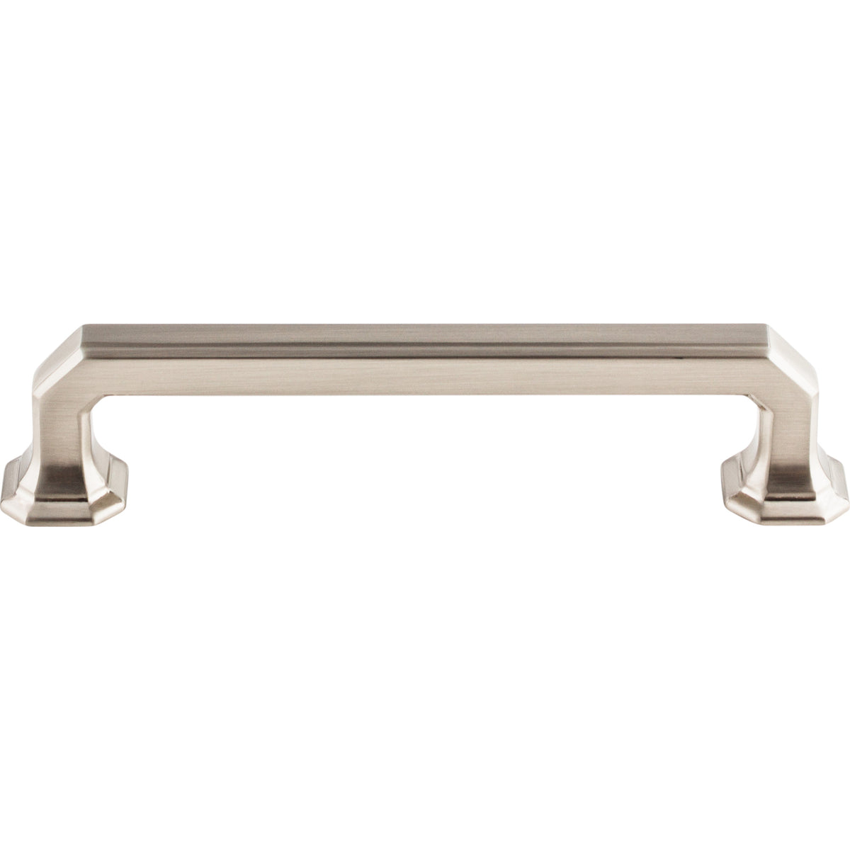 Top Knobs Chareau (R) Emerald Pull Satin Nickel 5 in. Center-to-Center