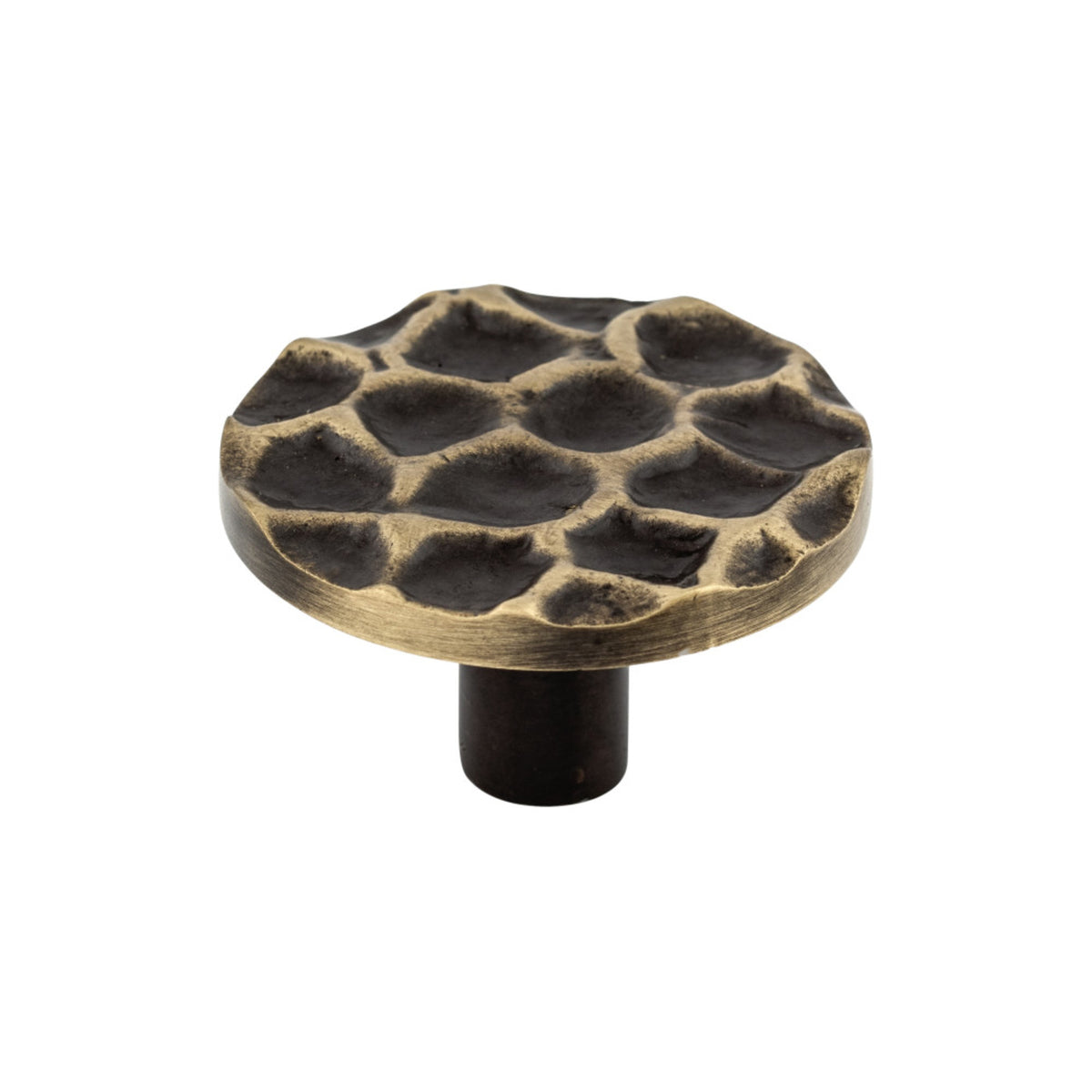 Top Knobs Cobblestone Knob Antique Brass 1-15/16 in. Diameter Round Style