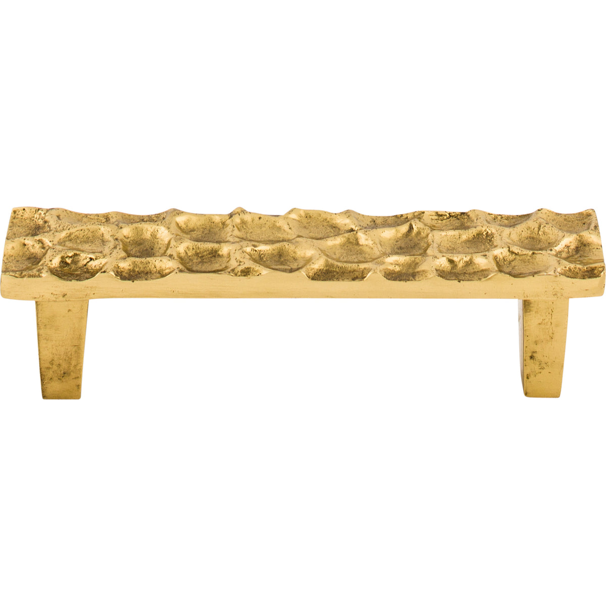 Top Knobs Cobblestone Pull Brass 3-3/4 in. Center-to-Center