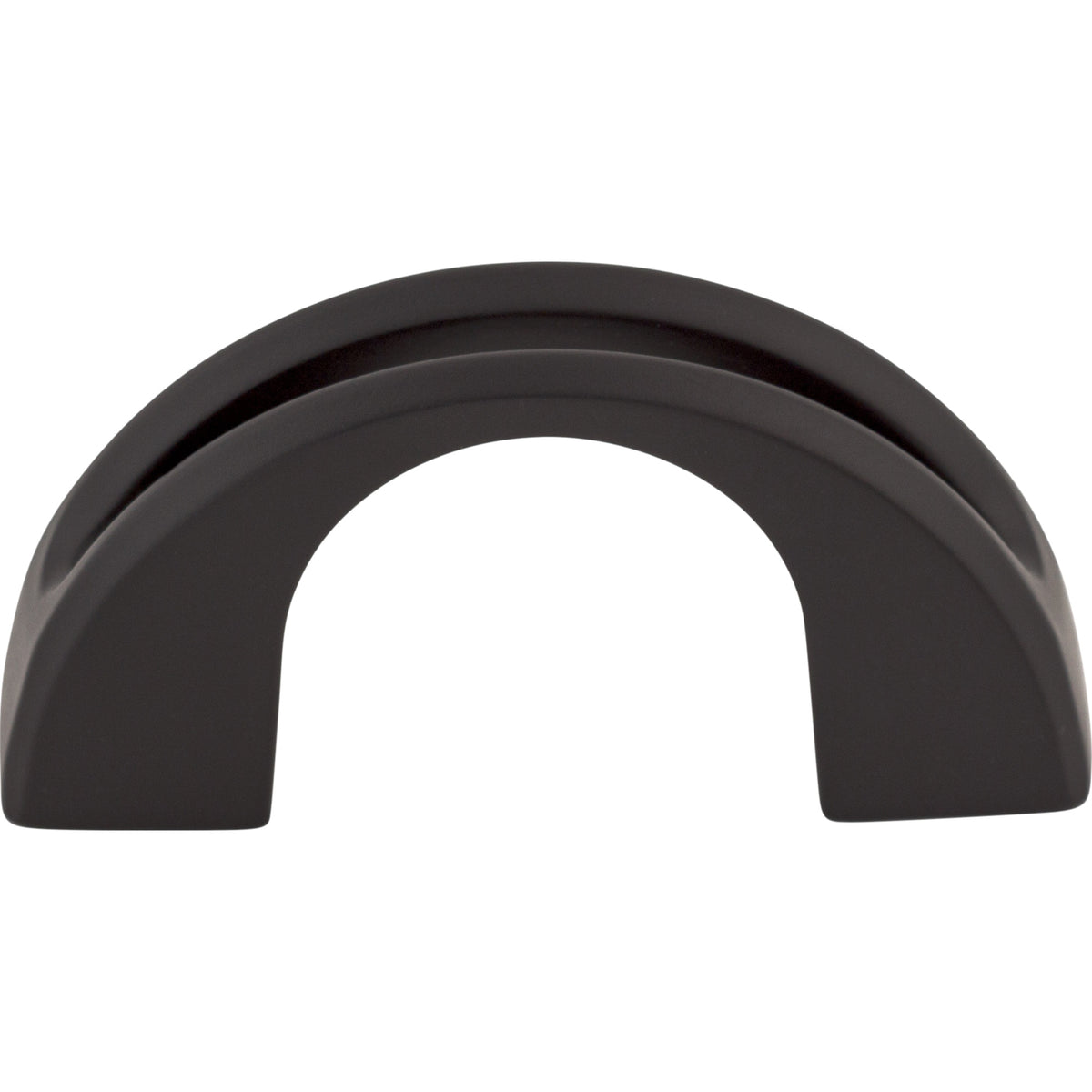 Top Knobs Mercer Tango U Finger Pull Flat Black 2 in. Center-to-Center