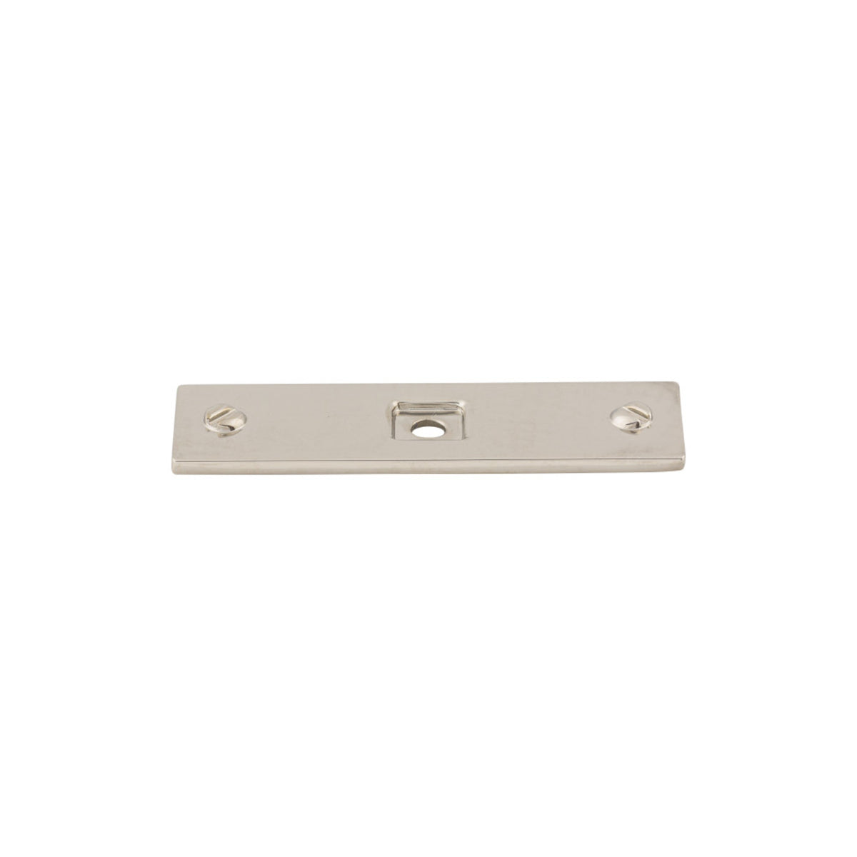 Top Knobs Barrington Backplate 3 in. length, Polished Nickel