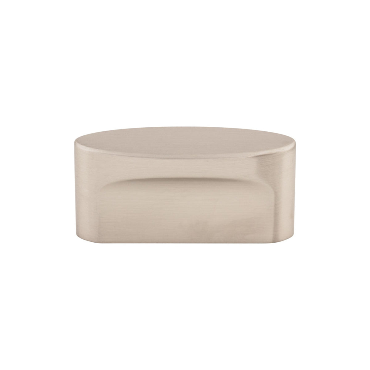 Top Knobs Sanctuary Oval Slot Knob Satin Nickel 1-1/2 in. Diameter
