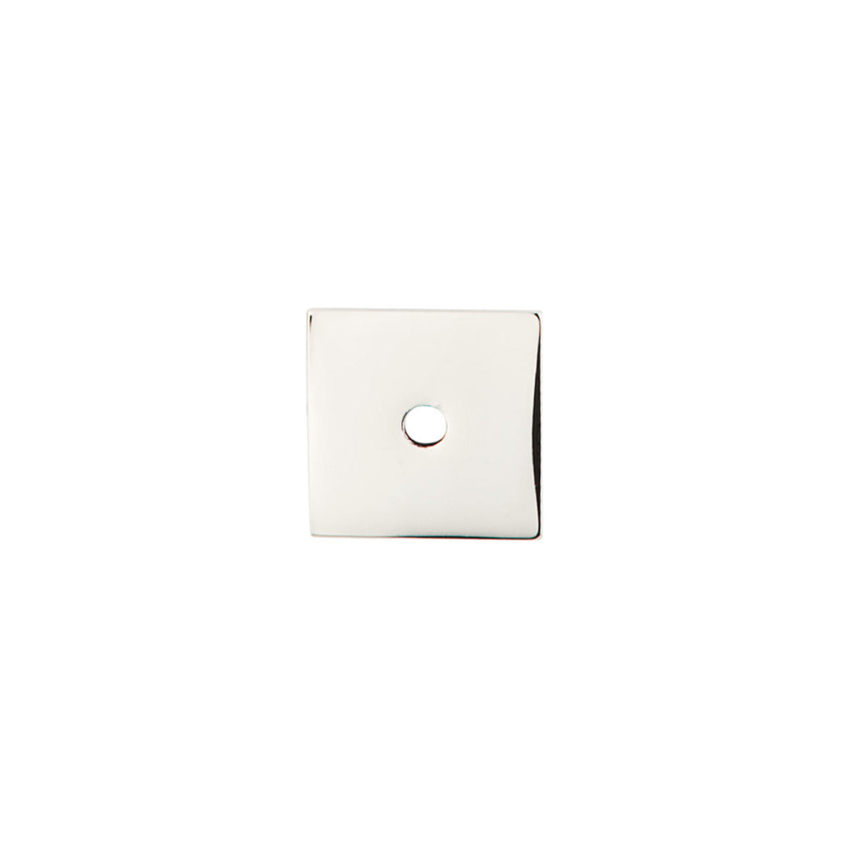 Top Knobs Square Backplate Polished Nickel 1 in. Center-to-Center