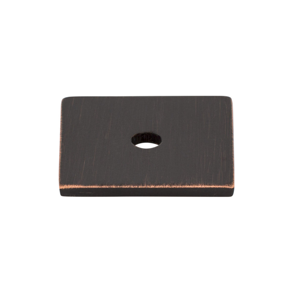 Top Knobs Square Backplate Tuscan Bronze 1 in. Center-to-Center