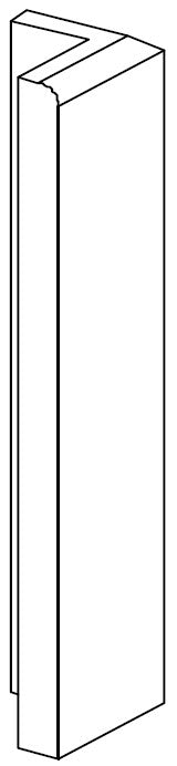 Toe Kick End Cap 4-1\2 H (4-pack) - Rushmore Stain by Legend