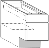 Base Cabinet 21 W X 32-1\2 H X 24 D (9 inch toe) - Rainier Stain by Legend