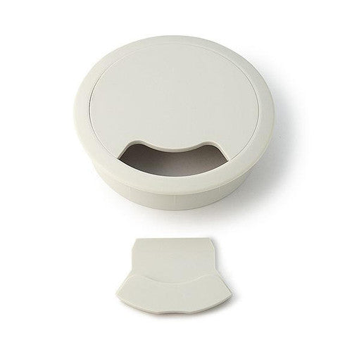 Sugatsune Round Cable Grommet with Lid 60 mm Diamitor White