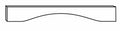 Valance Arched 48 W X 6 H X 3\4 Th - Upton Recessed by JSI
