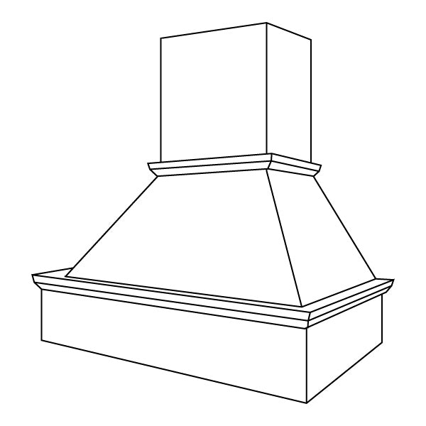 Range Hood 38-1\4 W X 42 H (moulding adds 2-1\4 inches) - Essex by JSI