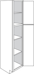 Line Closet 18 W X 84 H X 21 D - Dover Oak by JSI