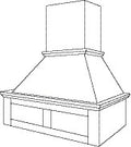 VRS Range Hood 38-1\4 W X 42 H (Use VLB36 or SLB36 liner & blower) - Upton Slab by JSI
