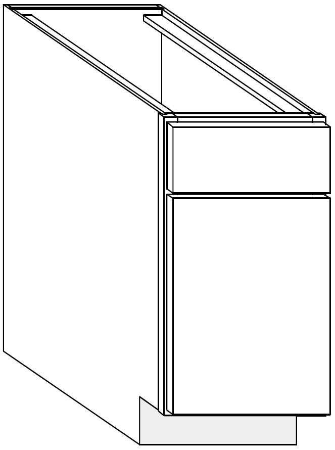 Vanity Sink Base Cabinet 18 W X 34-1\2 H X 18 D - Rainier Paint by Legend