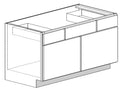 Vanity Combination Sink Base Cabinet 42 W X 32-1\2 H X 18 D - Rushmore Paint by Legend