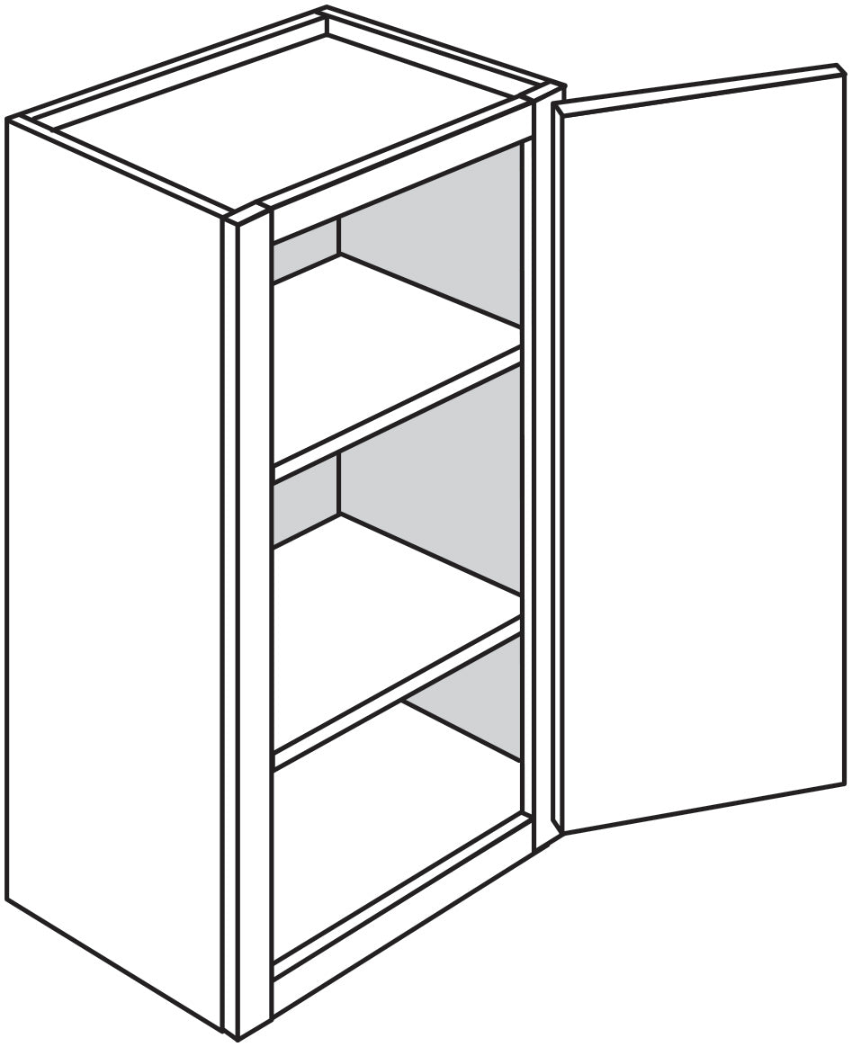 Wall Cabinet 9 W X 30 H X 12 D - Rainier Paint by Legend