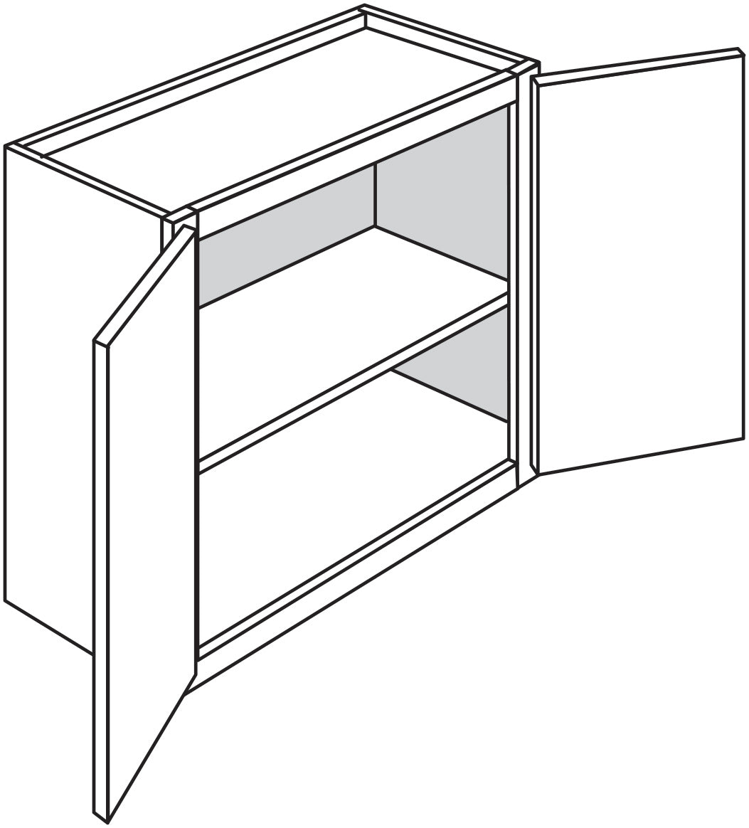 Wall 30 W X 24 H X 12 D - Trenton Slab by JSI