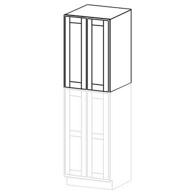 Pantry Top 24 W X 42 H X 24 D - (to make 96" pantry Use for WP2496 Top) Stone Harbor Gray by Horning