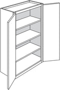 Wall 24 W X 42 H X 12 D - Upton Slab by JSI