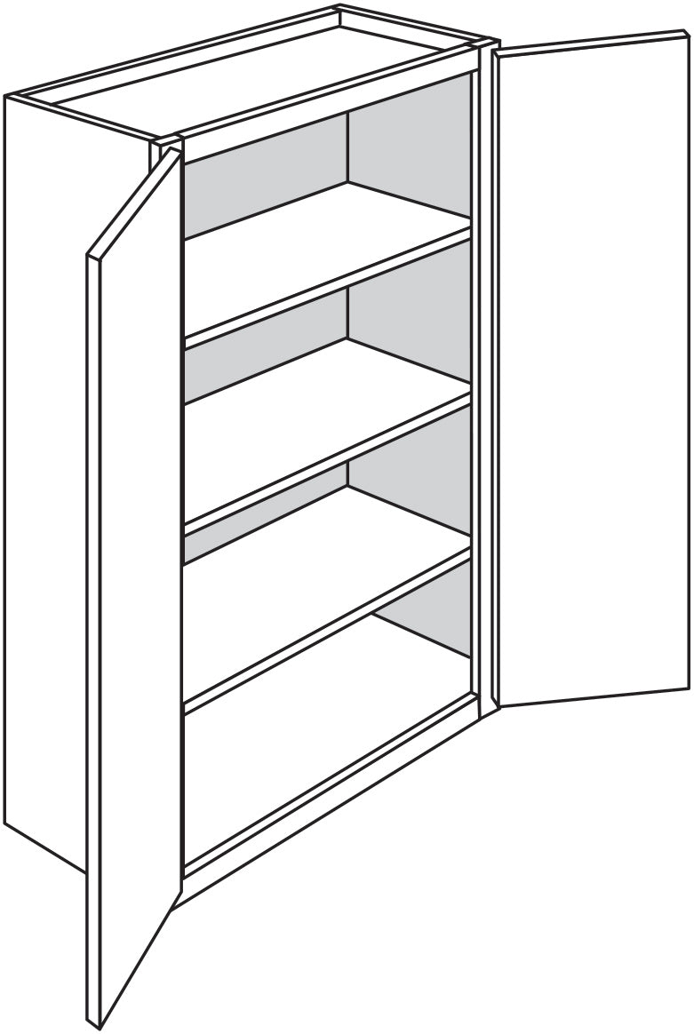Wall Cabinet 36 W X 42 H X 12 D - Teton Stain by Legend