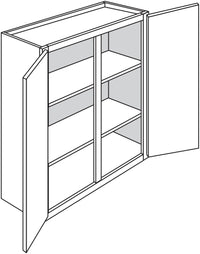 Wall Cabinet 42 W X 36 H X 12 D - Timeless Shaker by TA Cabinetry