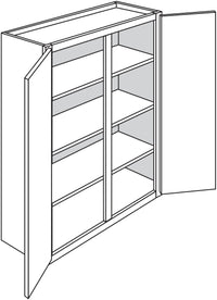 Wall Cabinet 42 W X 39 H X 12 D - Teton Stain by Legend