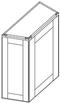 Wall Angle 24 W X 42 H X 12 D - Frontier Shaker by Horning