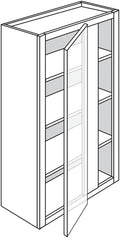 Wall Blind Corner 27 W X 42 H X 12 D - Upton Slab by JSI