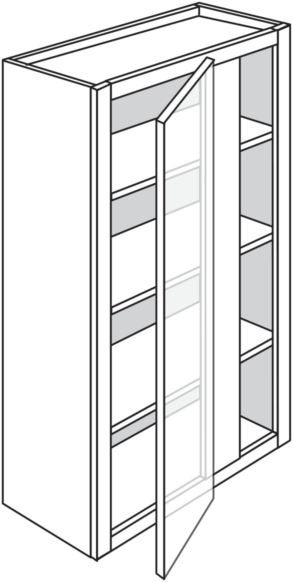 Wall Blind Corner Cabinet 36 W X 42 H X 12 D - Contemporary by TA Cabinetry