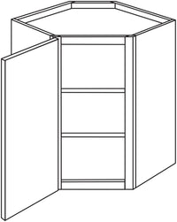 Wall Diagonal Corner 24 W X 30 H X 24 D - Contemporary by TA Cabinetry