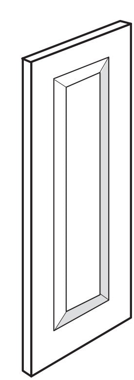 Wall End Panel for 42 H - Stone Harbor Gray by Horning